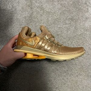 Gold Nike Shox